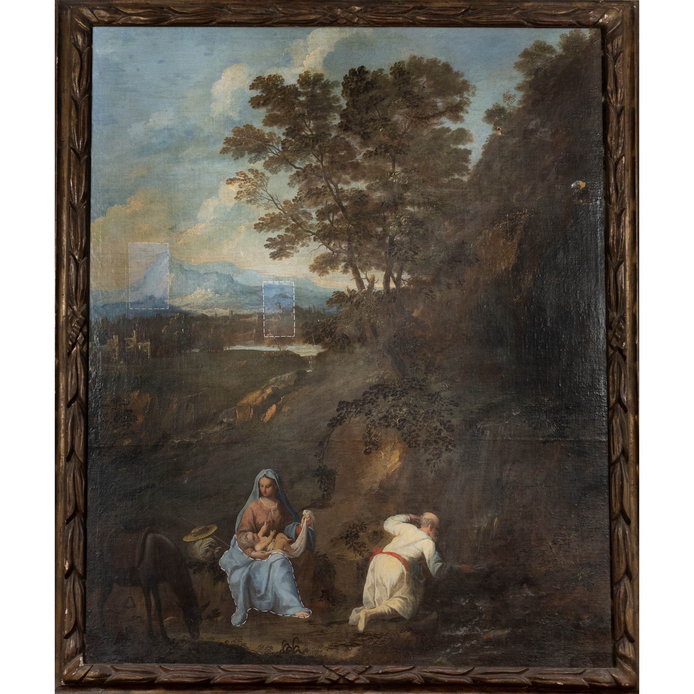 Giuseppe Zola, Il riposo durante la fuga in Egitto, olio su tela