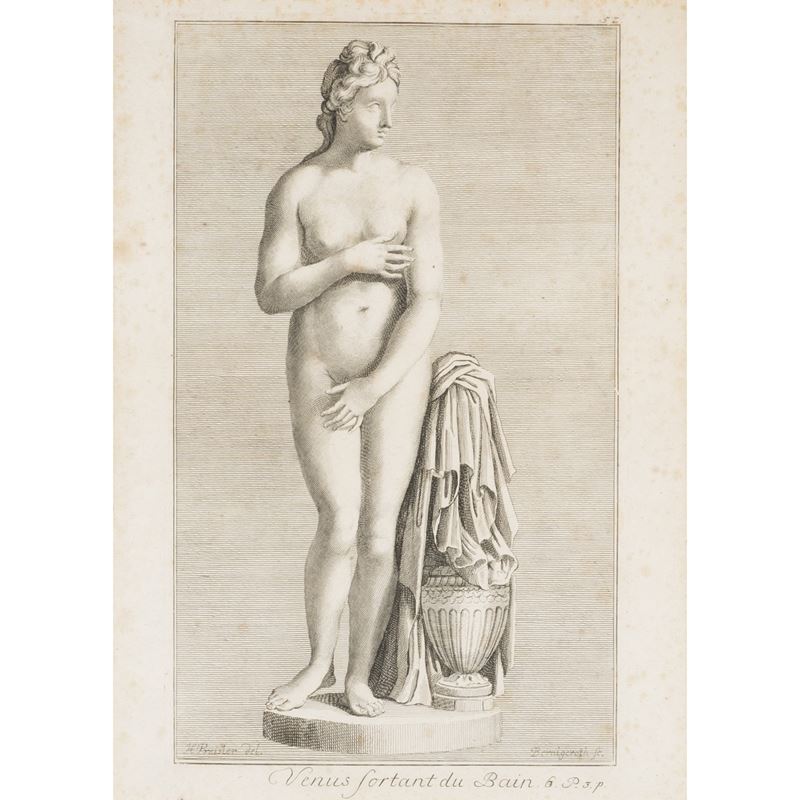 Johann Martin Bernigeroth, Venus sortant du bain - Incisione