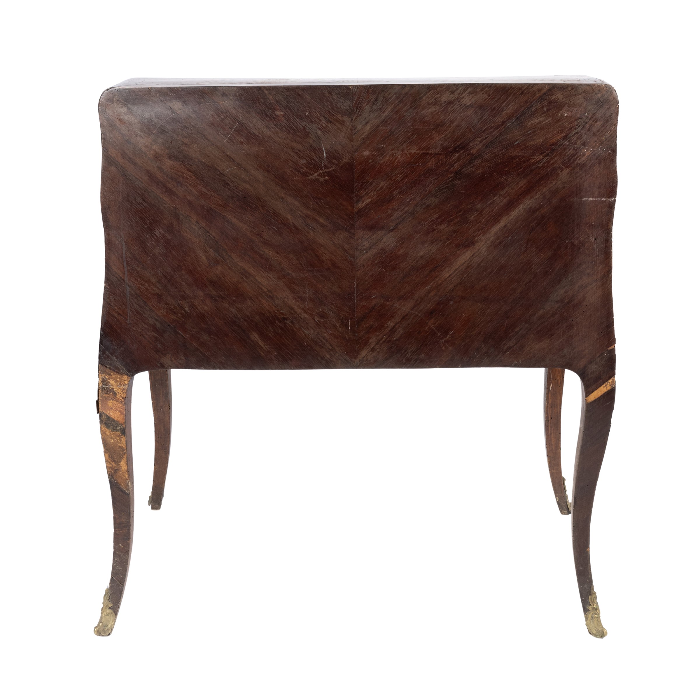 Mobile scrittoio lastronato in legni vari