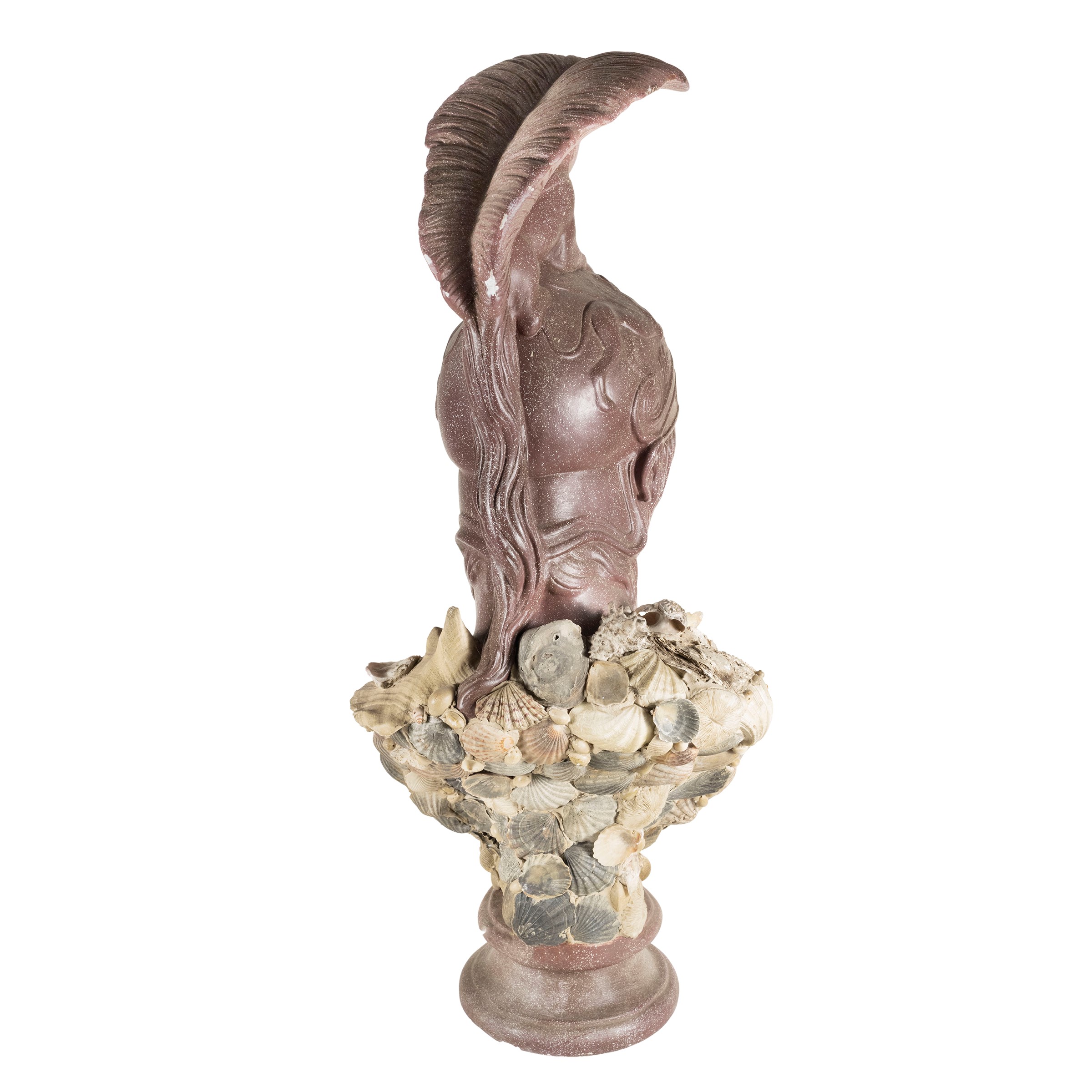 Busto in gesso a finto porfido