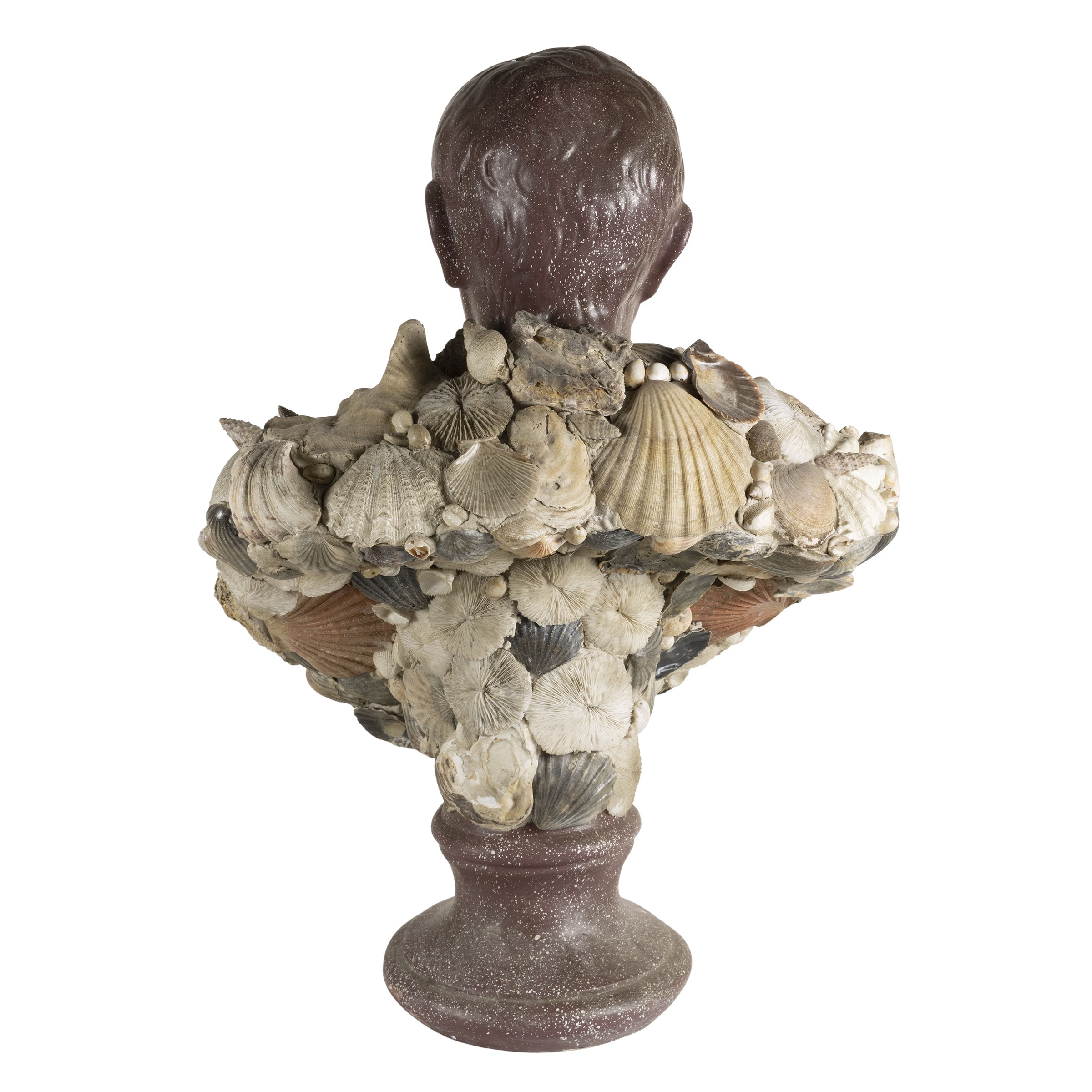 Busto in gesso a finto porfido