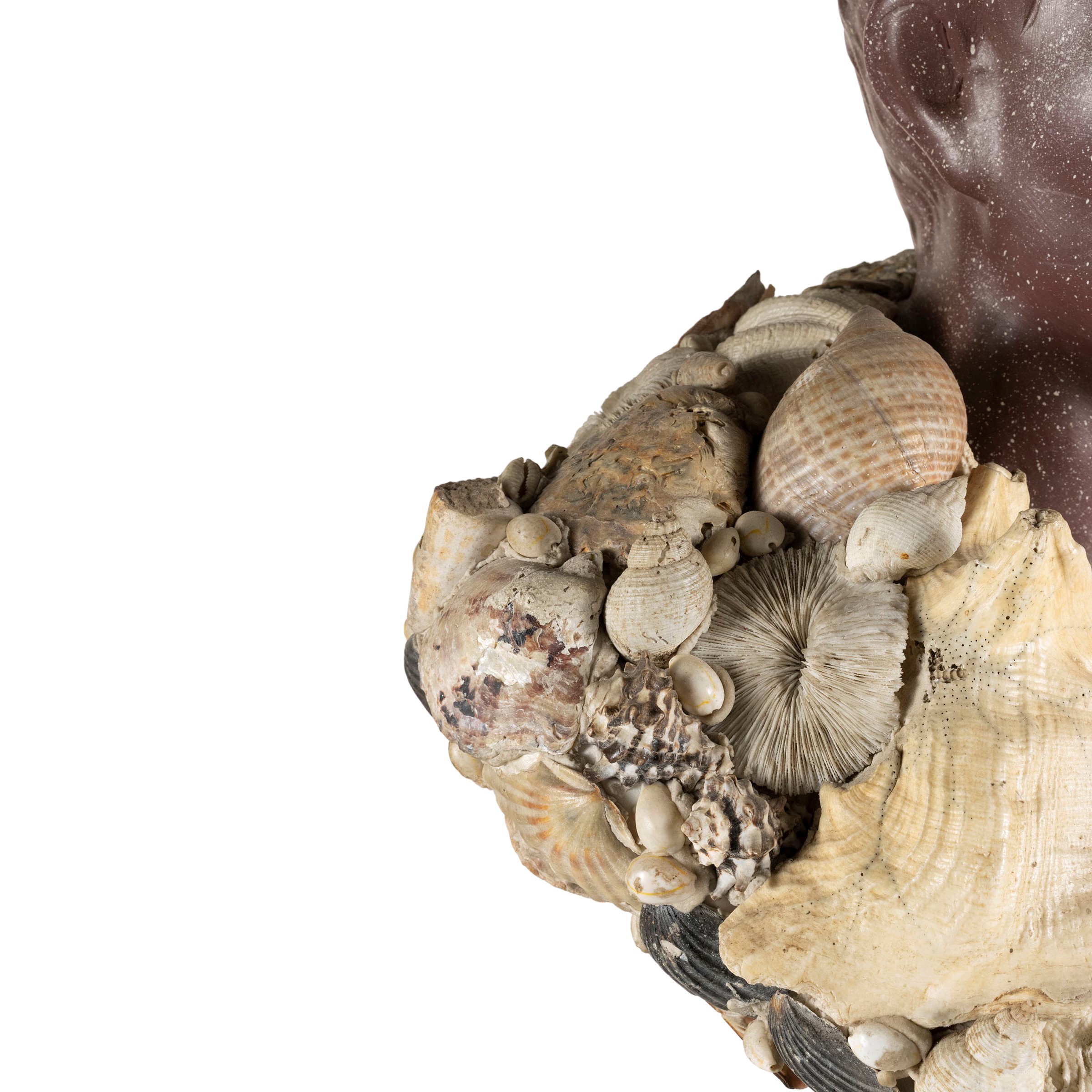 Busto in gesso a finto porfido