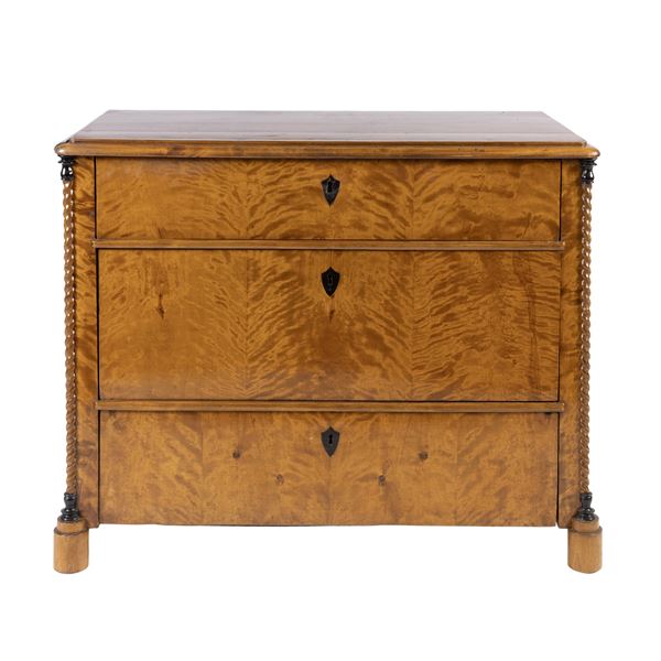 Cassettone in stile Biedermeier  (XX Sec.)  - Asta FINE ART, MARMI ROMANI, DIPINTI ANTICHI E DEL XIX SECOLO - II - Colasanti Casa d'Aste