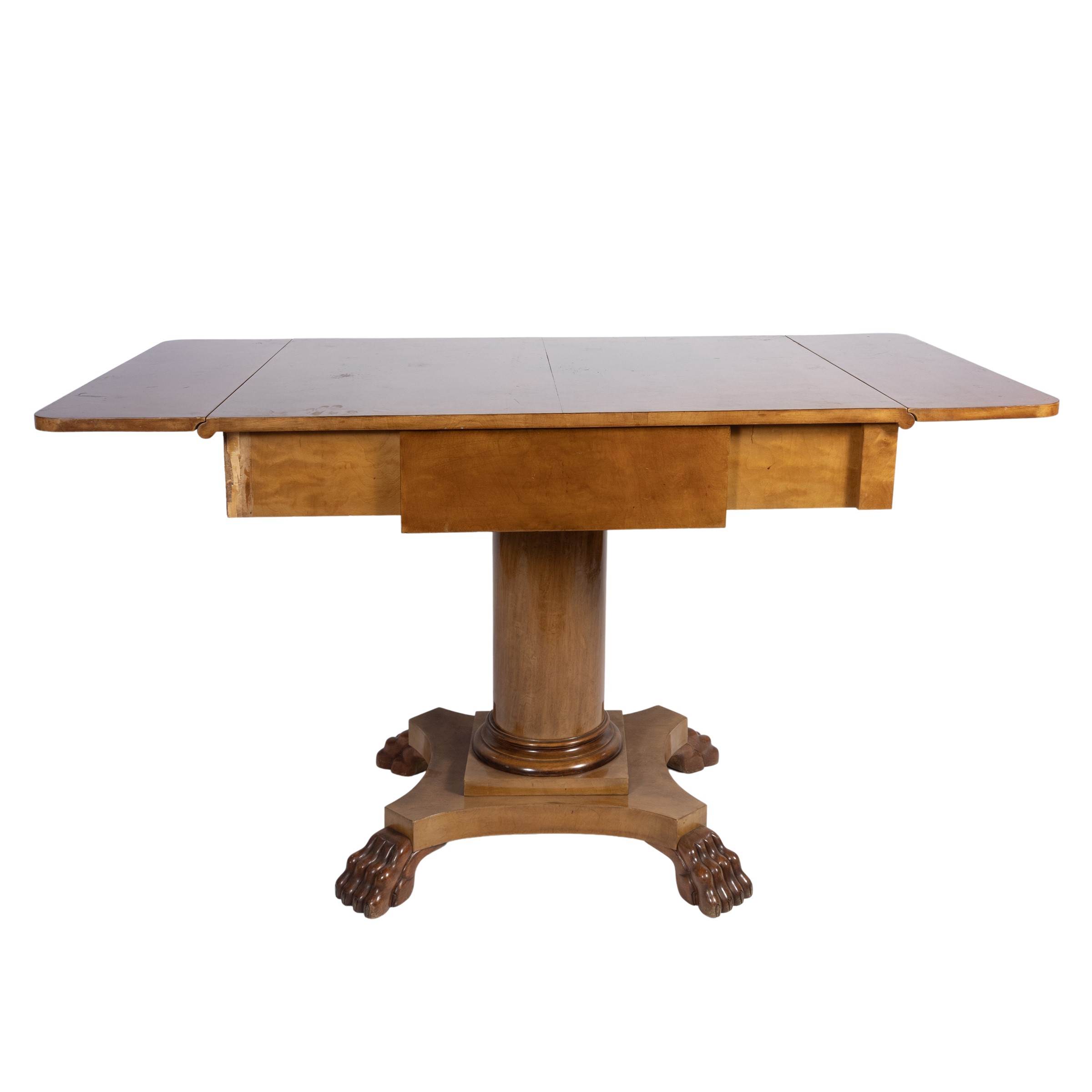 Tavolino a bandelle in stile Biedermeier