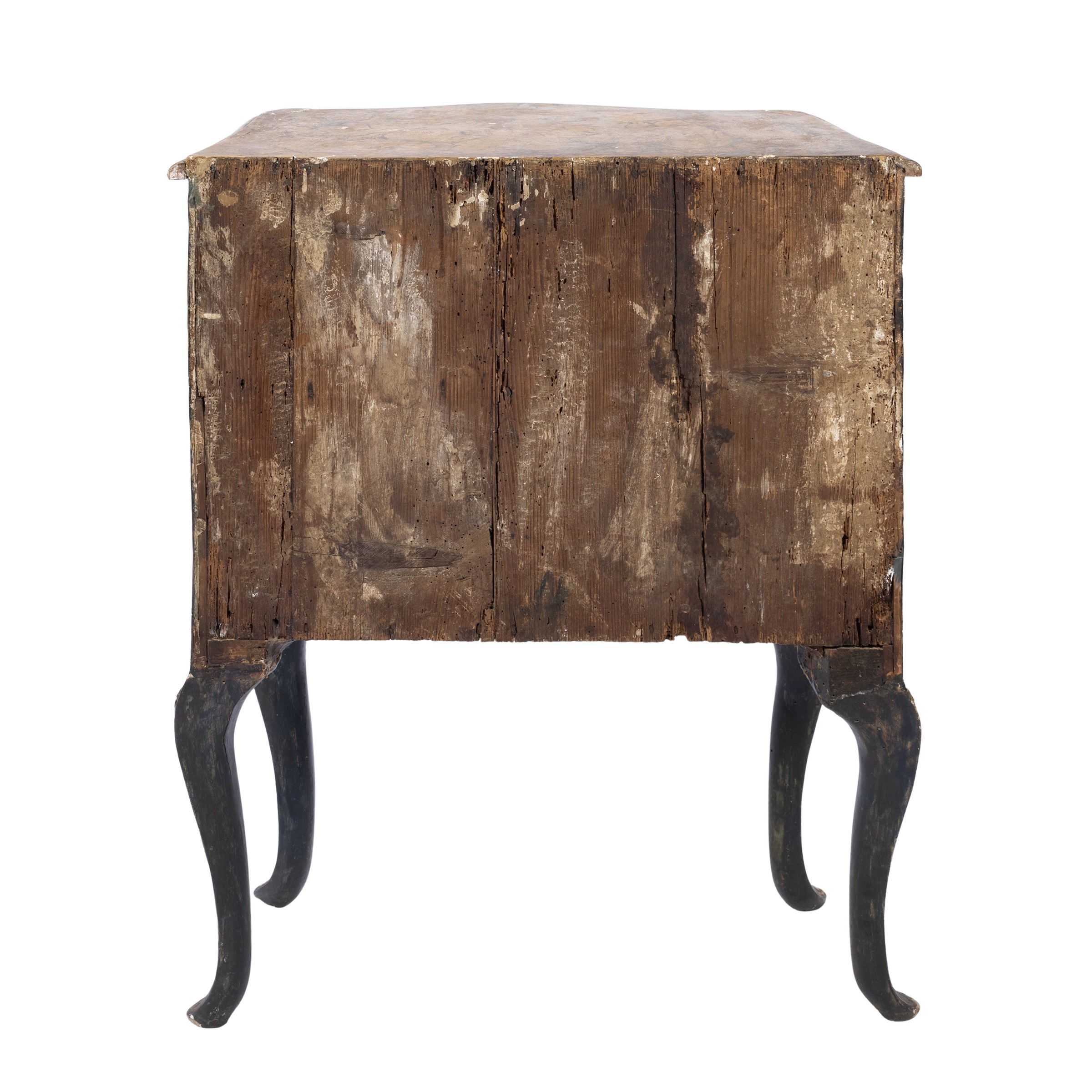 Piccolo cassettone in legno laccato e dipinto