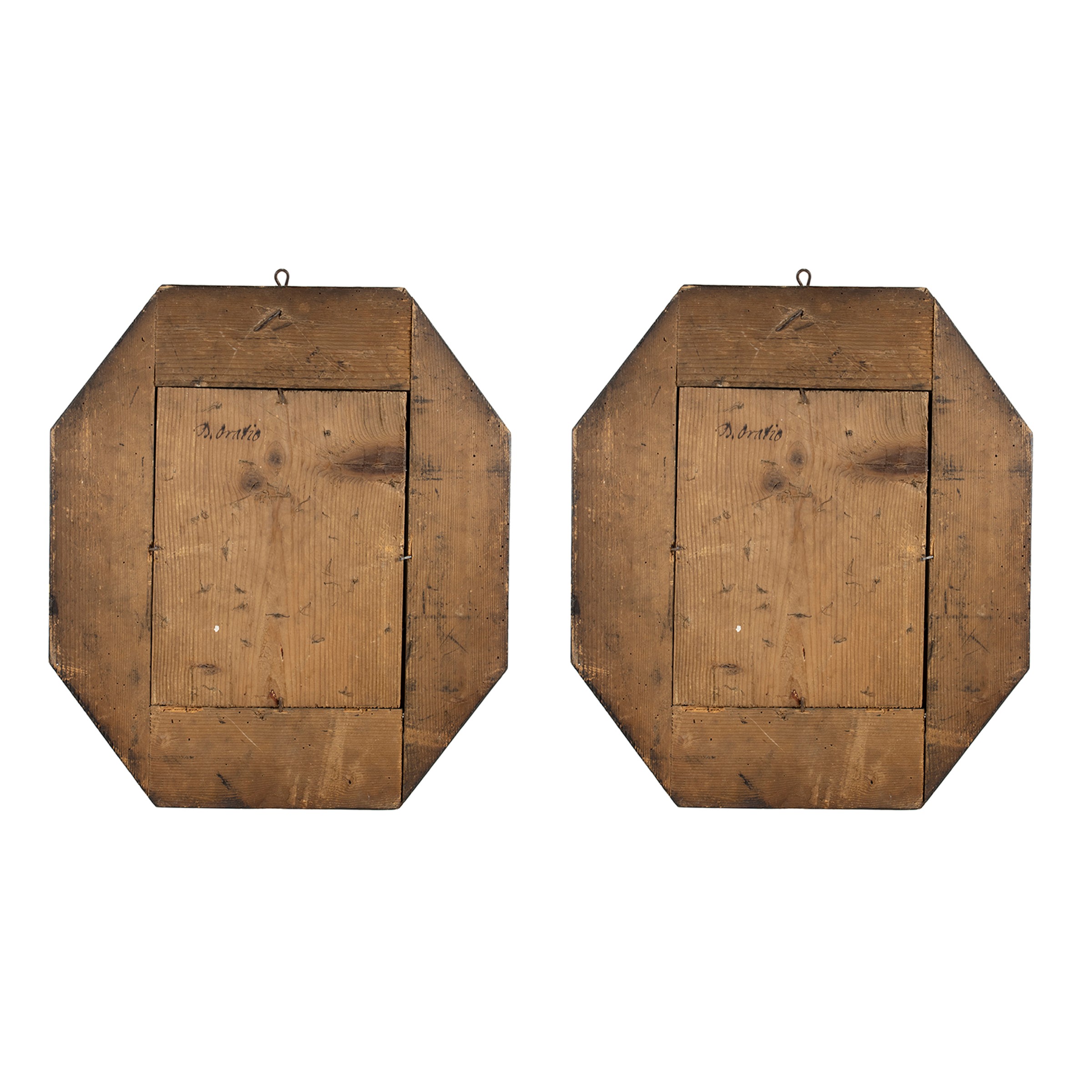 Coppia di cornici porta reliquie