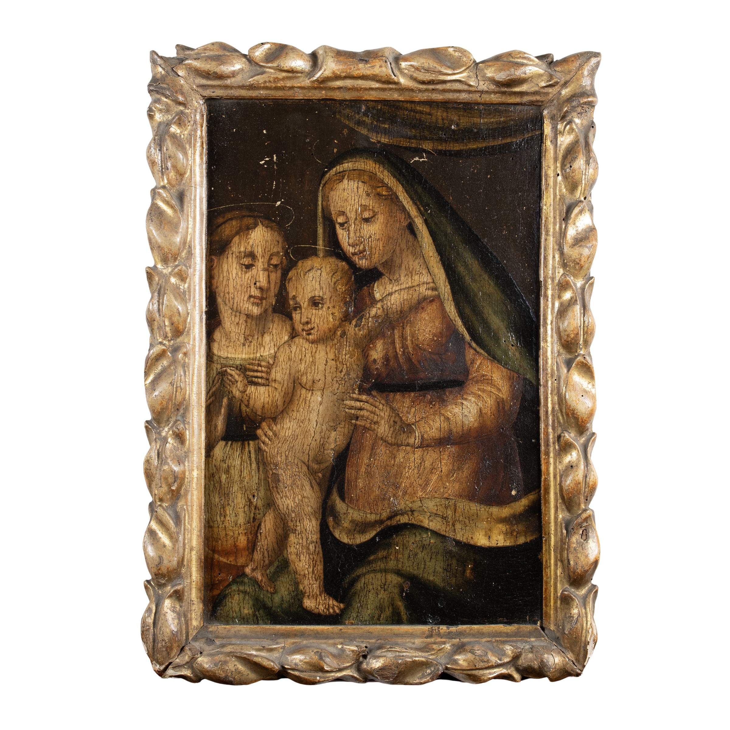 Scuola Emiliana, Il matrimonio mistico di Santa Caterina, olio su tavola