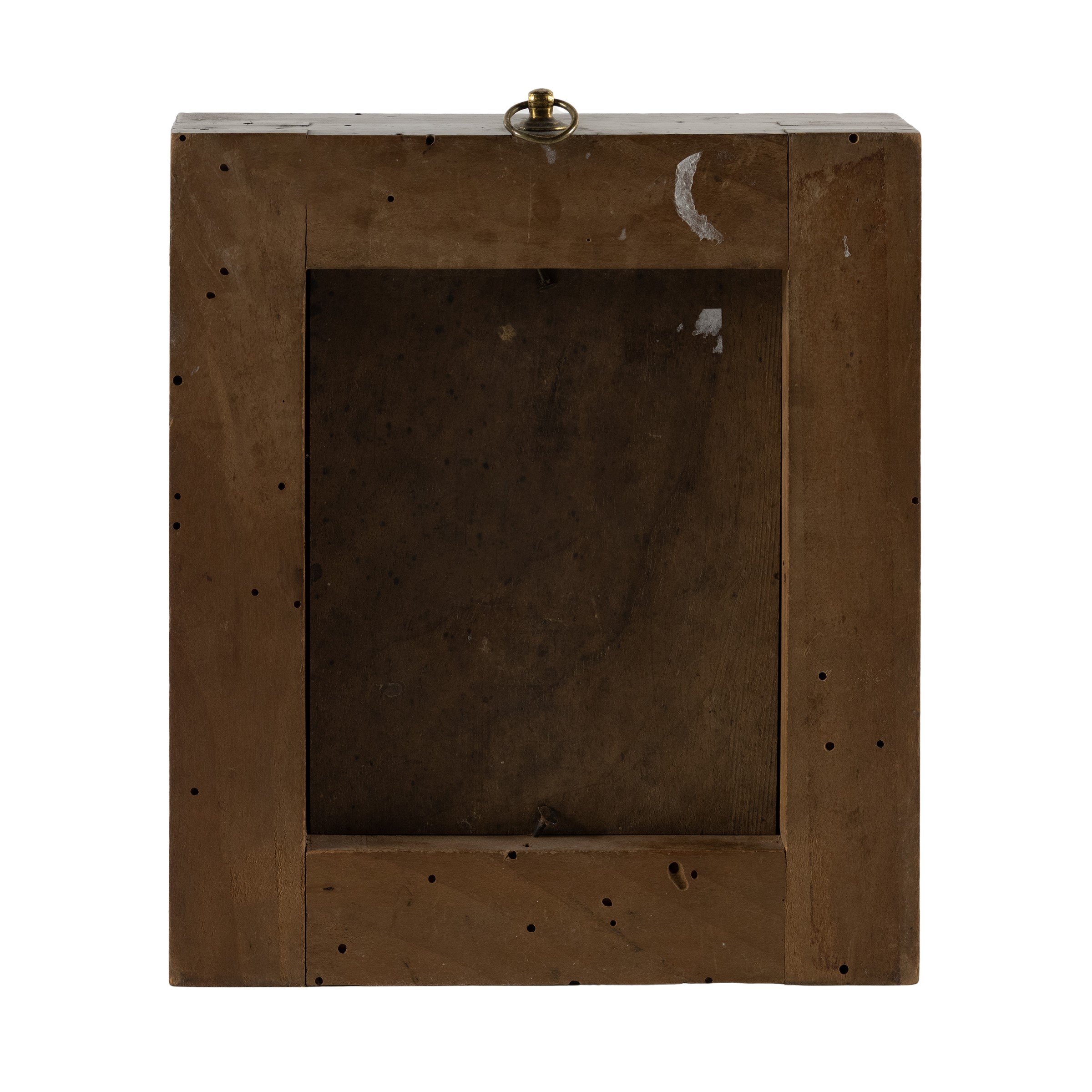 Placca in avorio di forma ovale