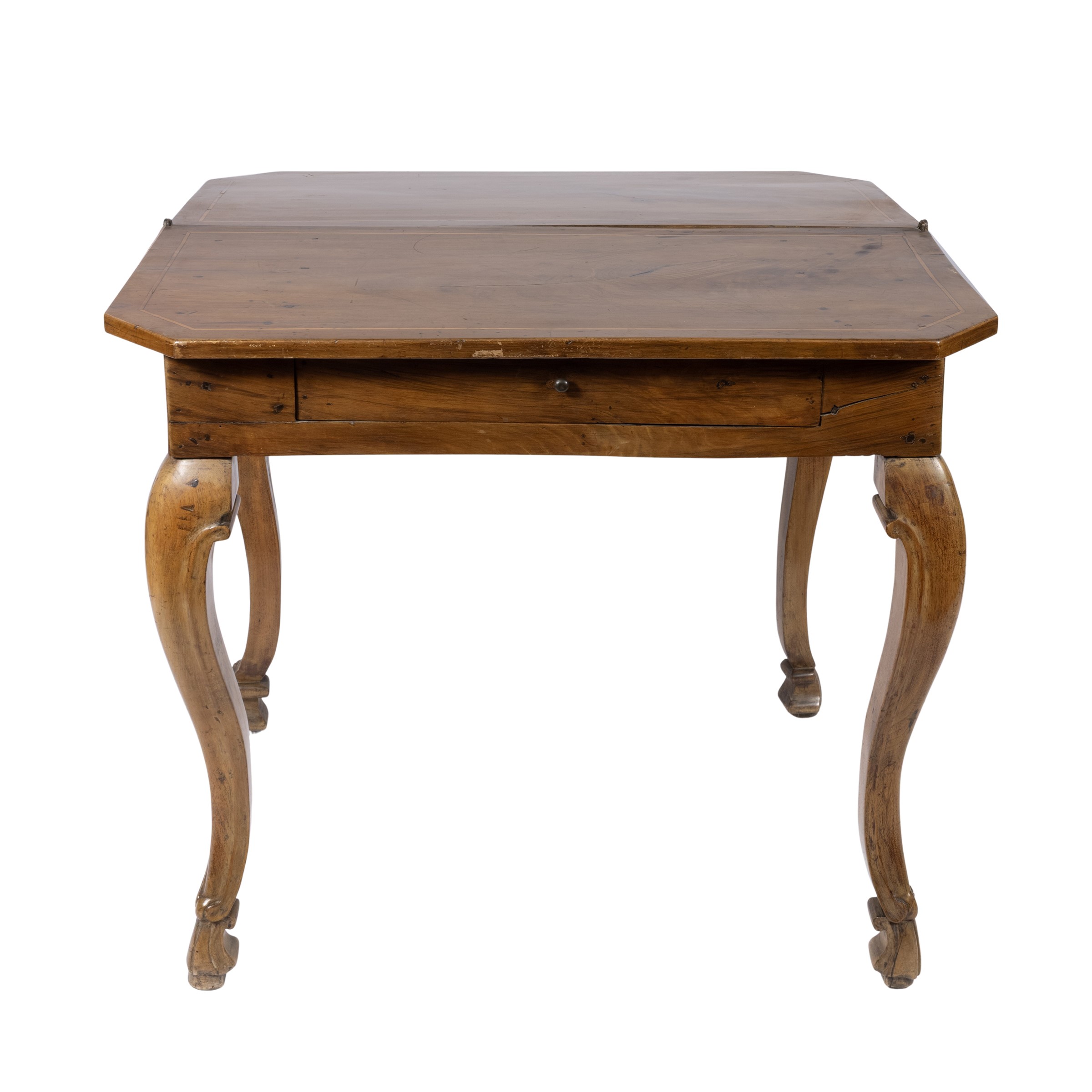 Tavolino da gioco in legno, Italia, XIX - XX secolo