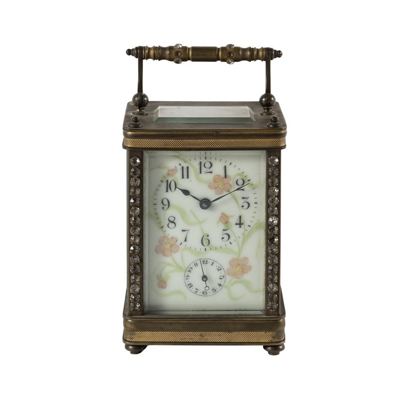 Orologio cappuccina in bronzo dorato, XIX-XX Sec.
