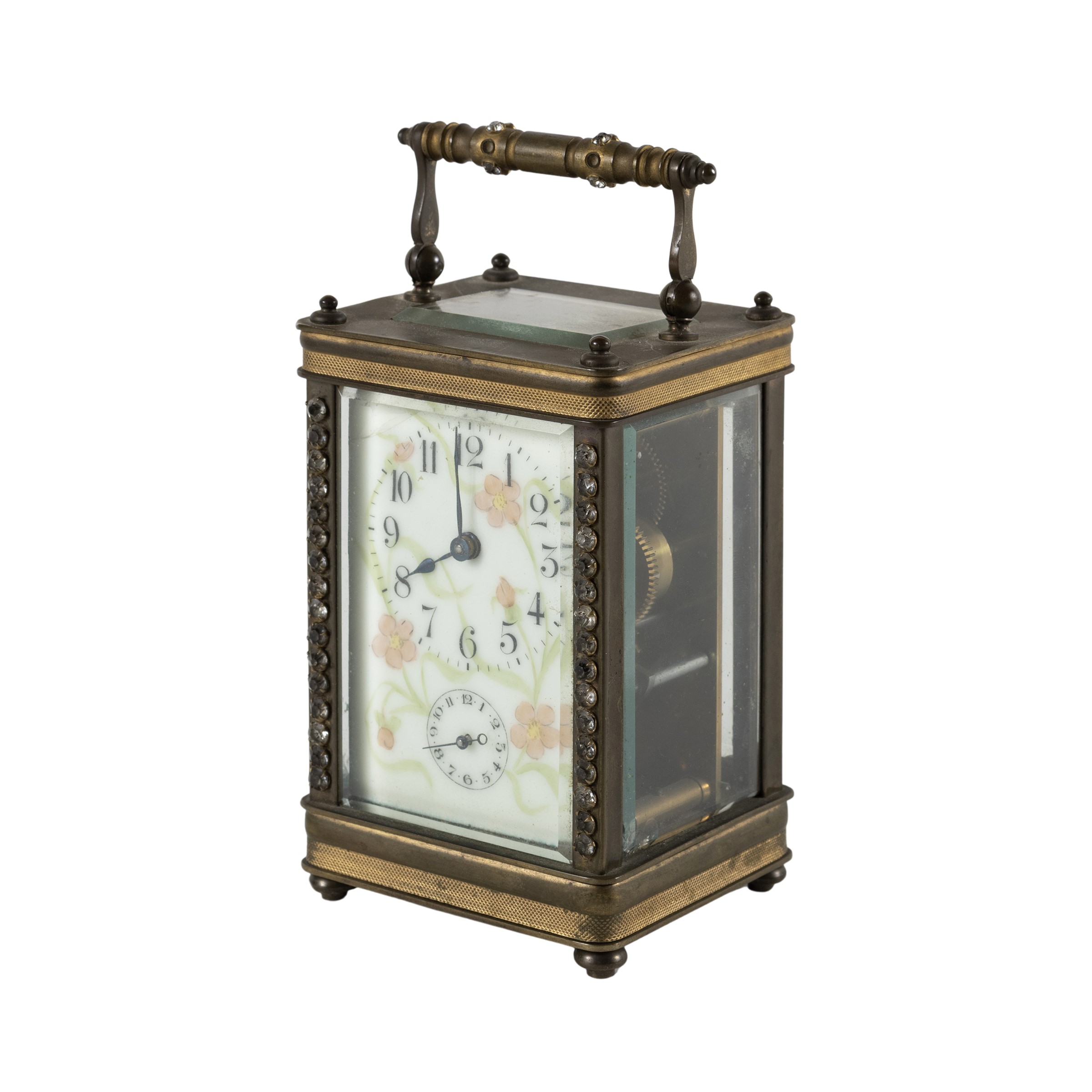 Orologio cappuccina in bronzo dorato, XIX-XX Sec.