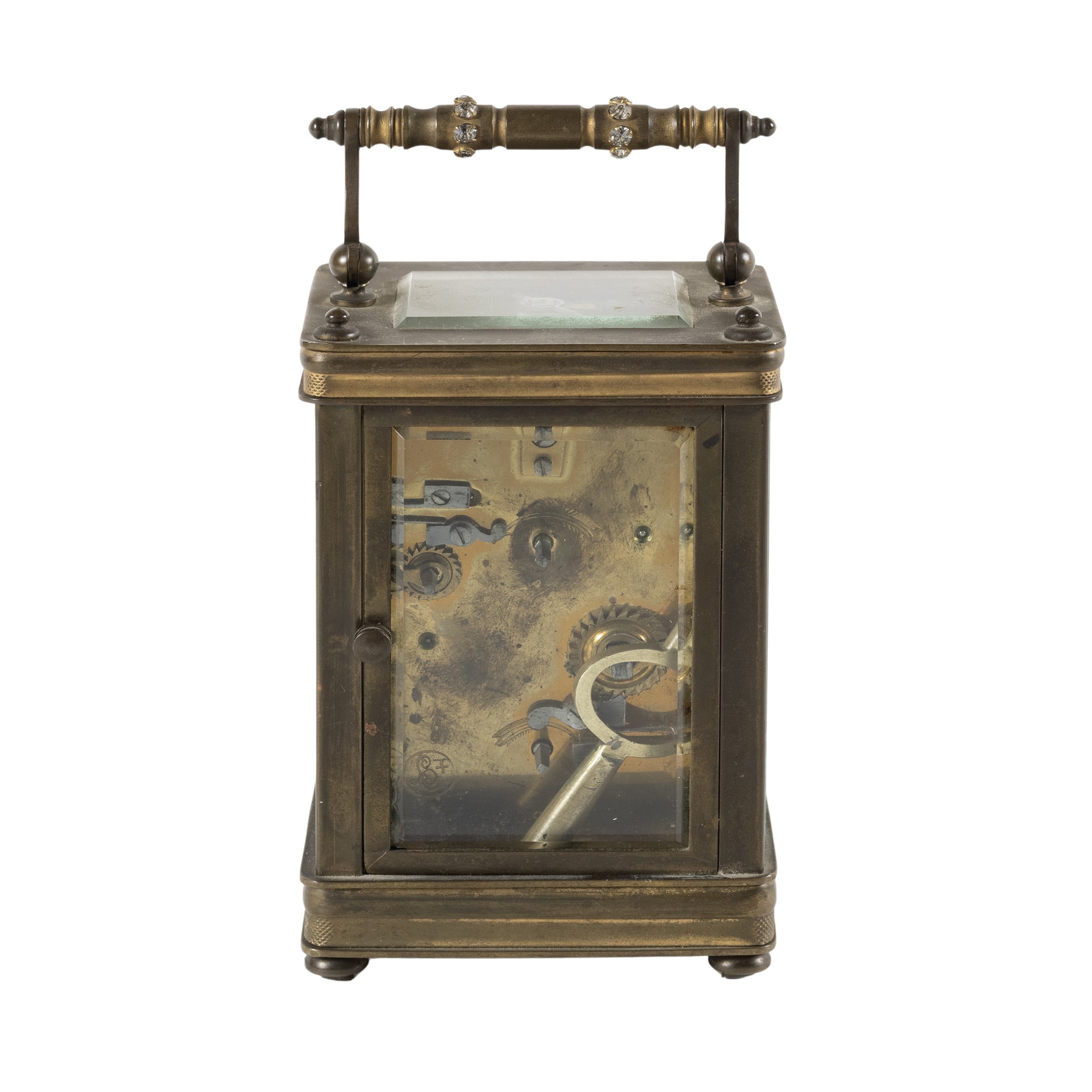 Orologio cappuccina in bronzo dorato, XIX-XX Sec.