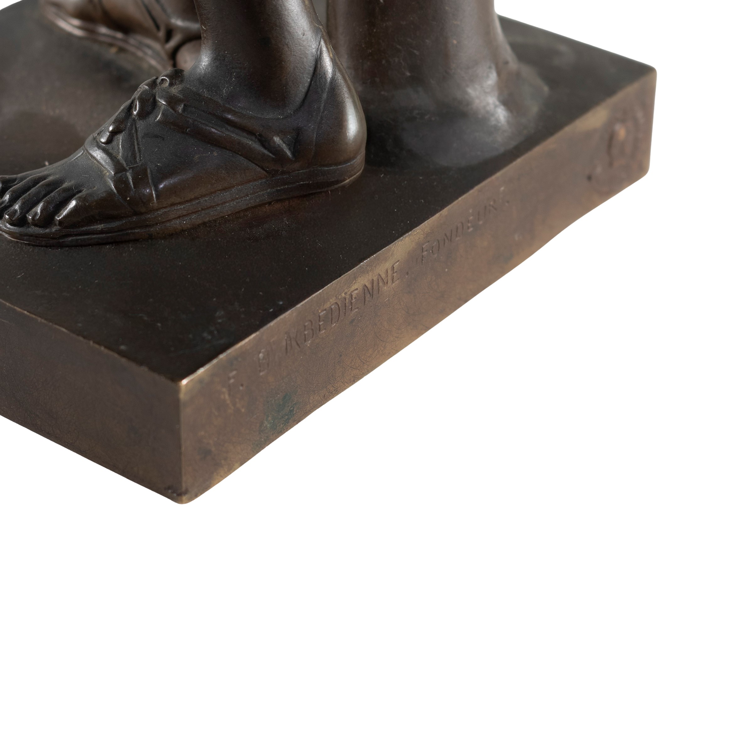 Fonderia Ferdinad Barbedienne, scultura in bronzo patinato