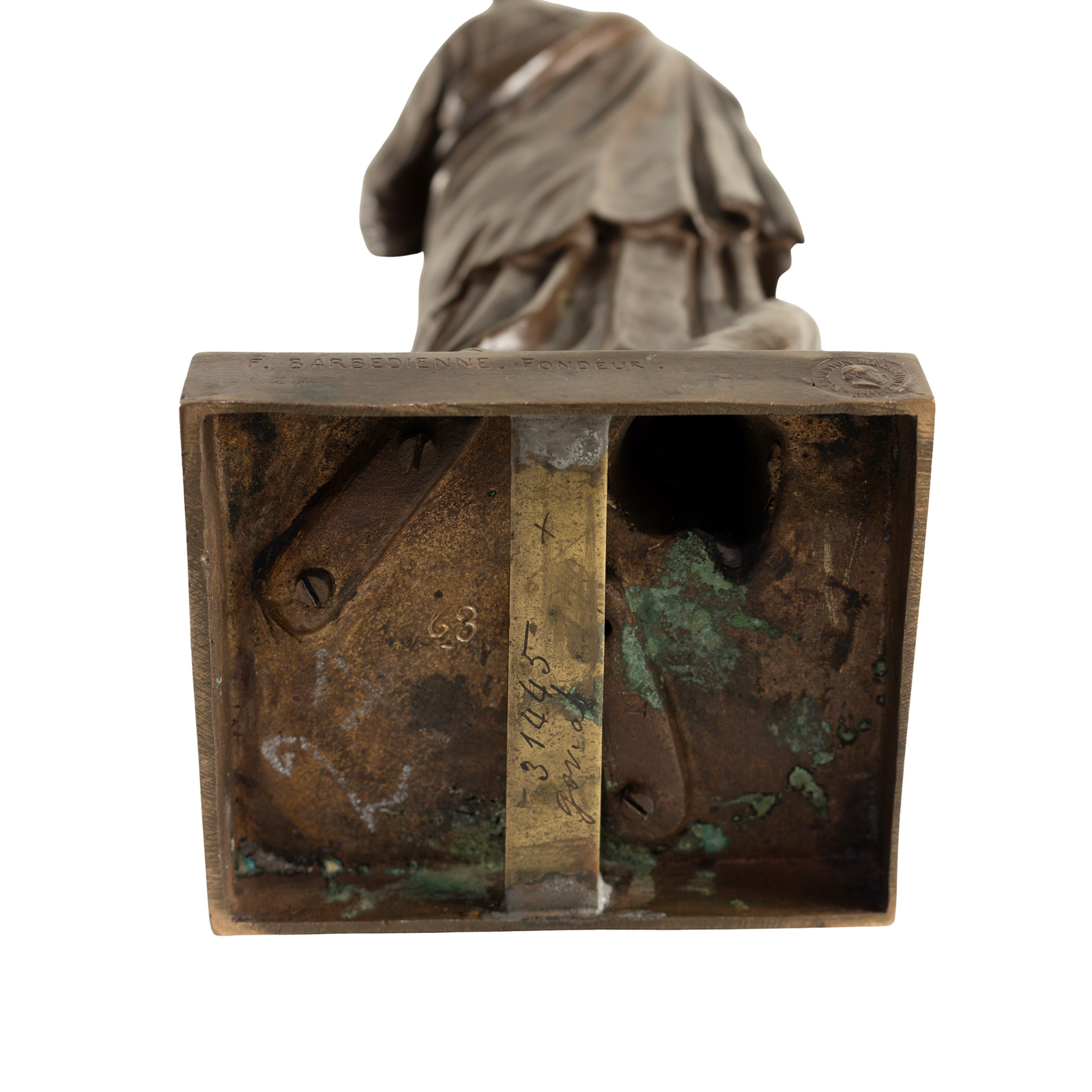 Fonderia Ferdinad Barbedienne, scultura in bronzo patinato