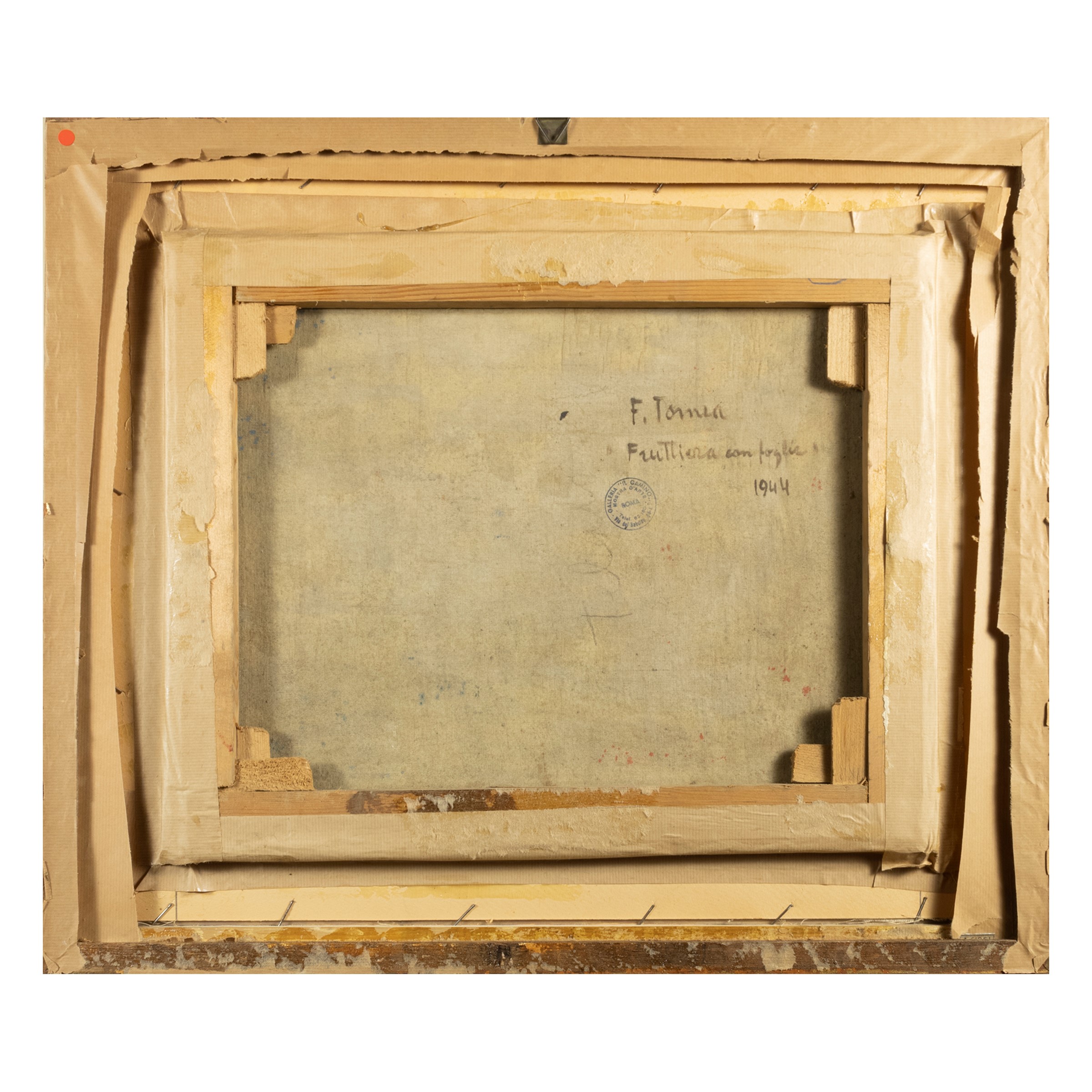 "Fruttiera con foglie"