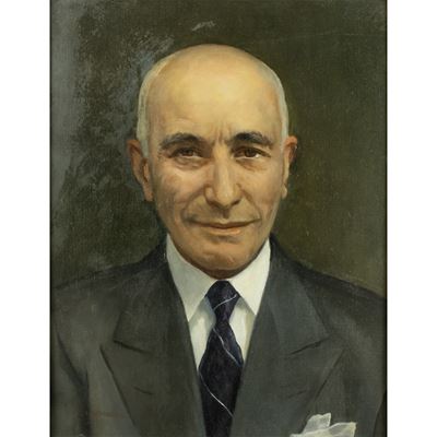 Ritratto di uomo, olio su tela
