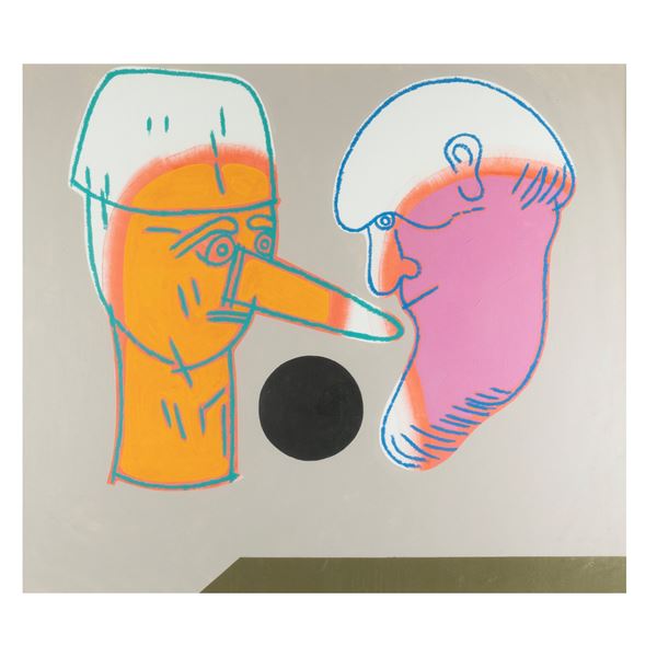 Concetto Pozzati - "Bugia di... testa"