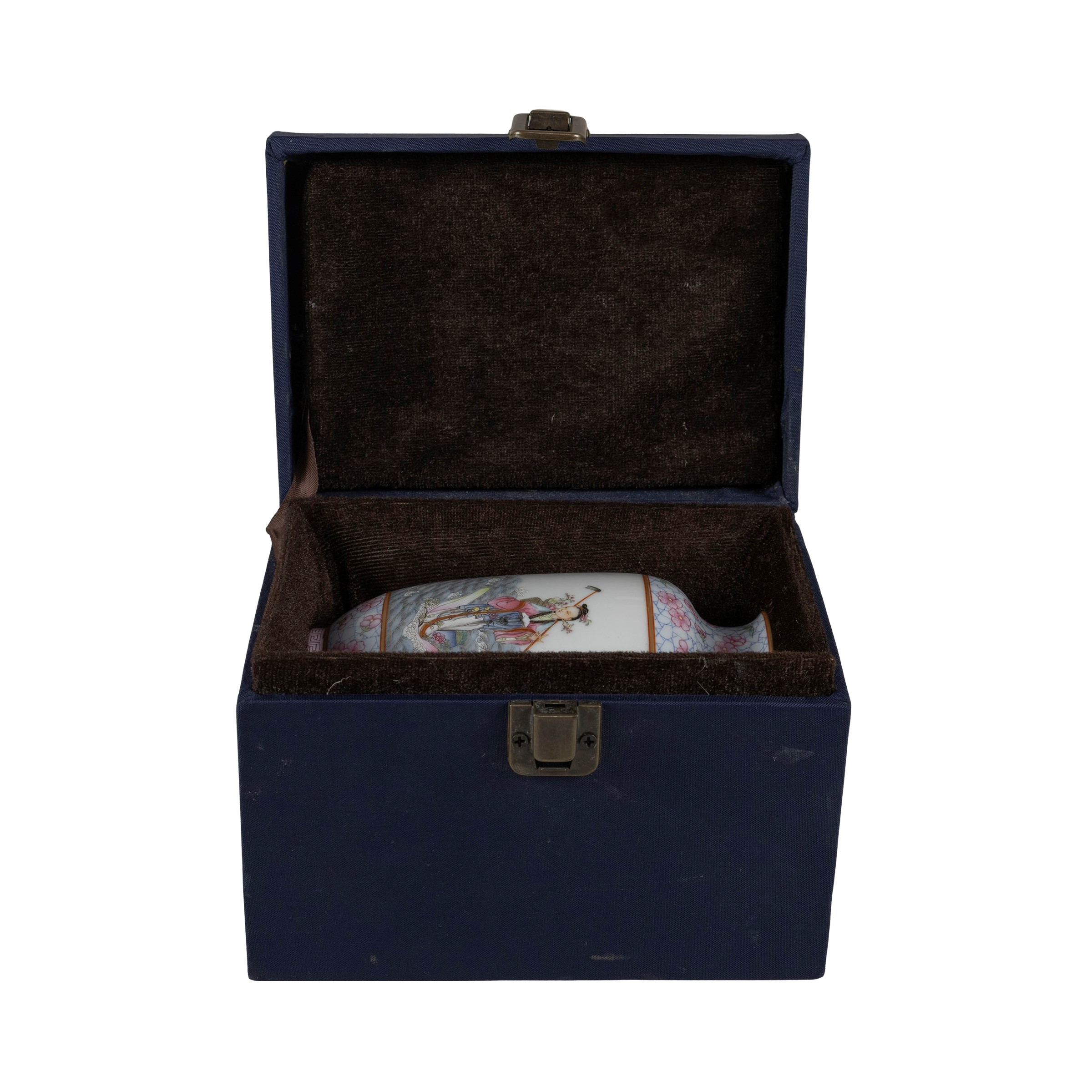 Piccolo Vaso in Porcellana Famiglia Rosa