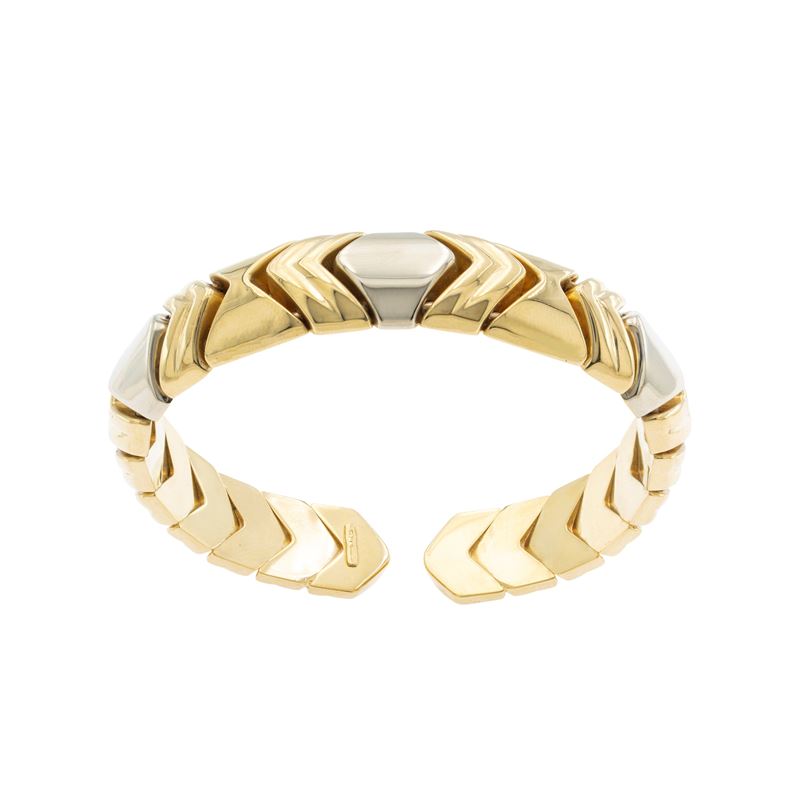 Bracciale a Manetta in Oro a Due Colori 18kt
