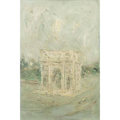 Arco di Costantino, olio su tela