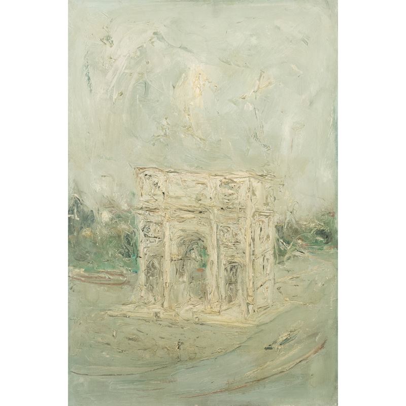 Giovanni Stradone - Arco di Costantino, olio su tela