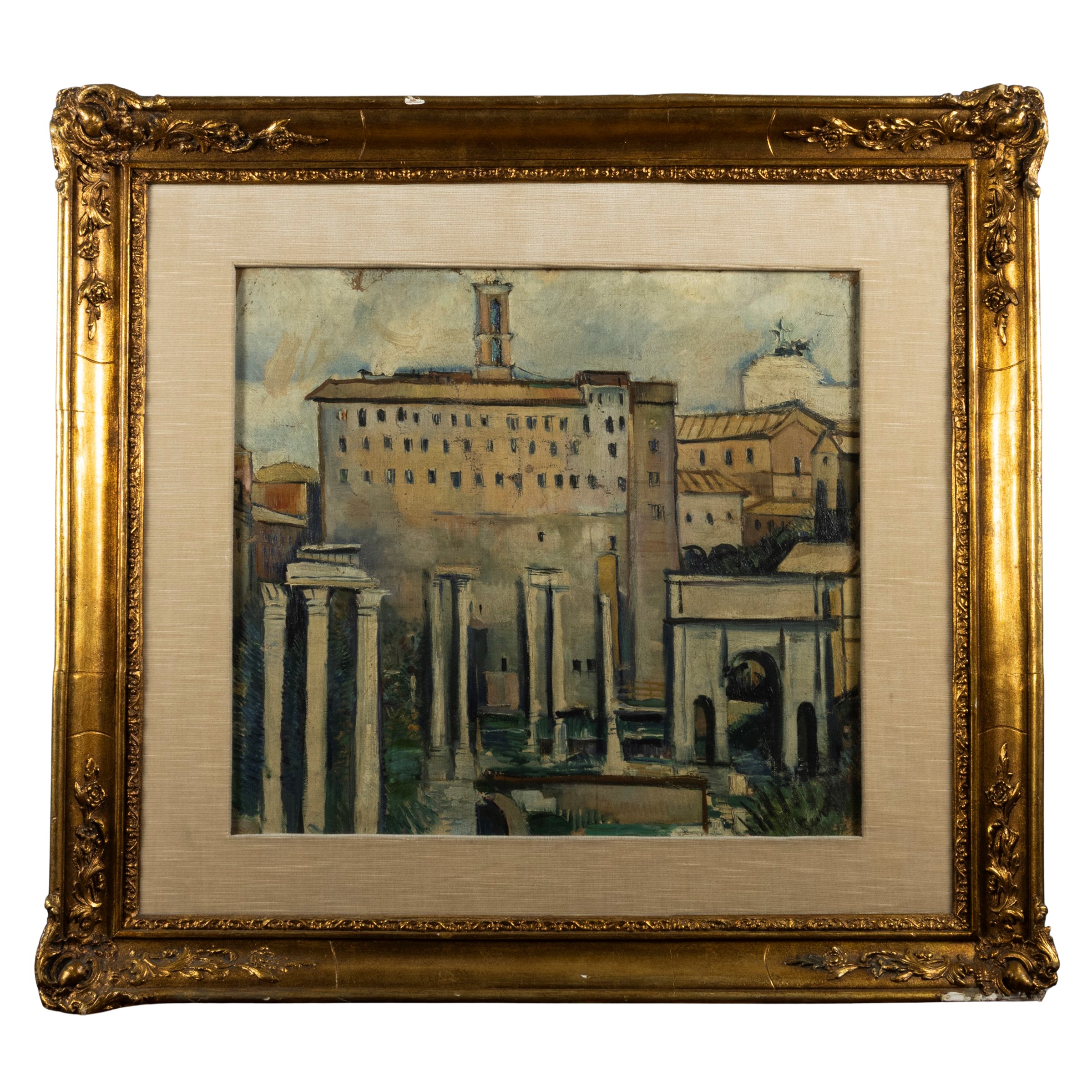 "Veduta del Campidoglio dai Fori romani"