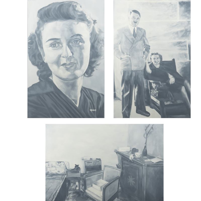 Gian Marco Montesano - Trittico 'Femmes Absolues' - 'Eva Braun', 'con A. Hitler' e 'il Bunker', o...