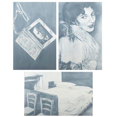 Trittico 'Femmes Absolues' (2003), olio su tela