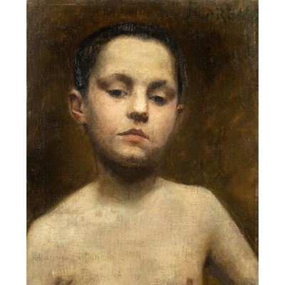 Ritratto di adolescente, olio su tela del 1903