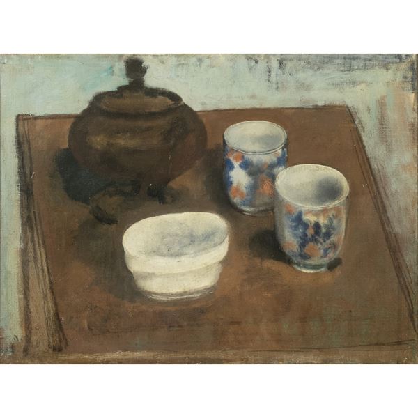 Guglielmo Janni - "Natura morta con tazze"