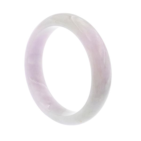 Bracciale a manetta in giada naturale lavanda