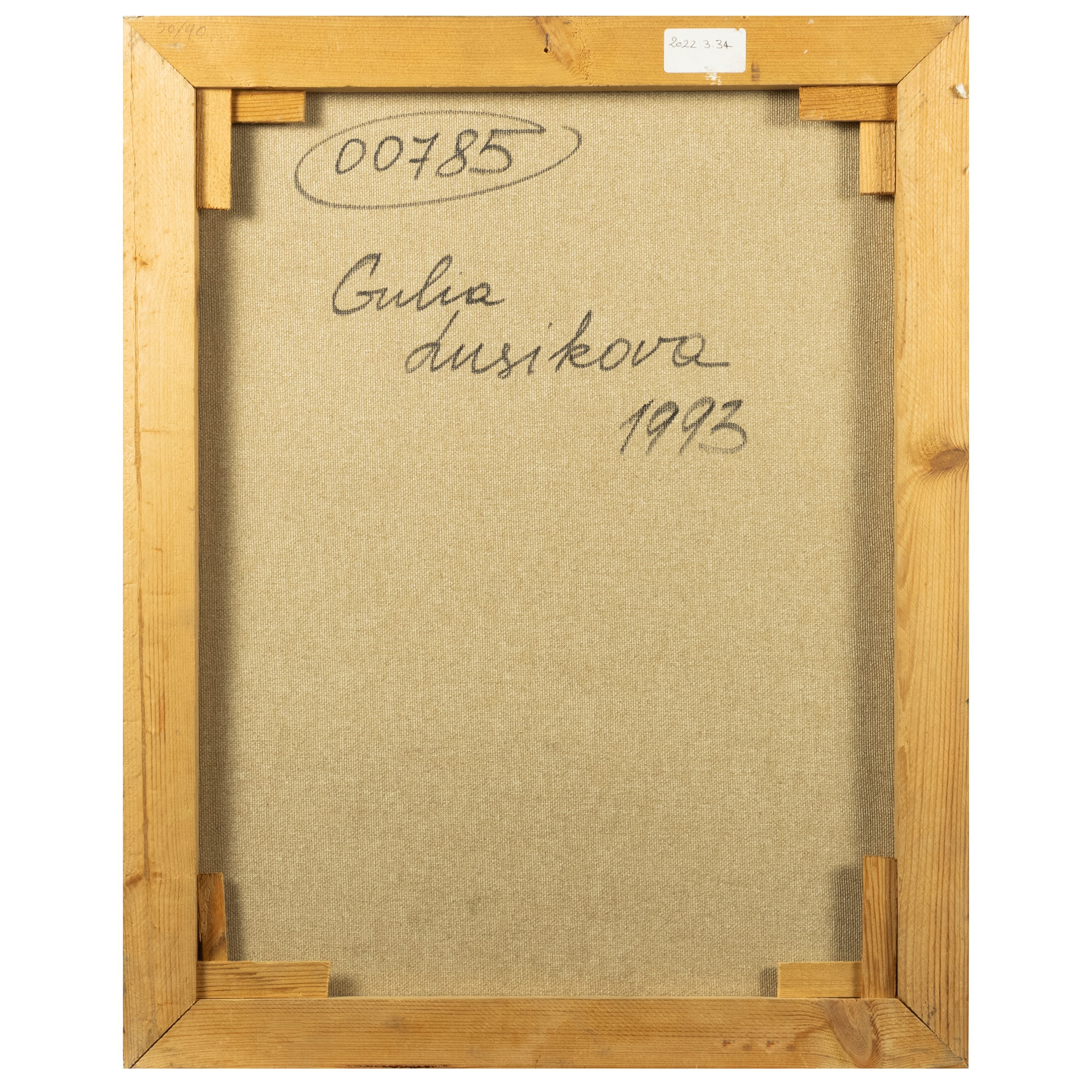 Gulia Lusikova - Memorie russe, olio su tela