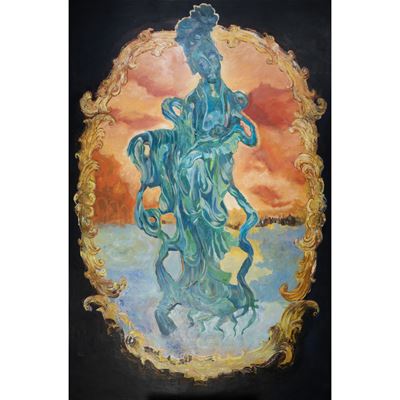 Fin de siècle o la Madonna della compassione, olio su tela