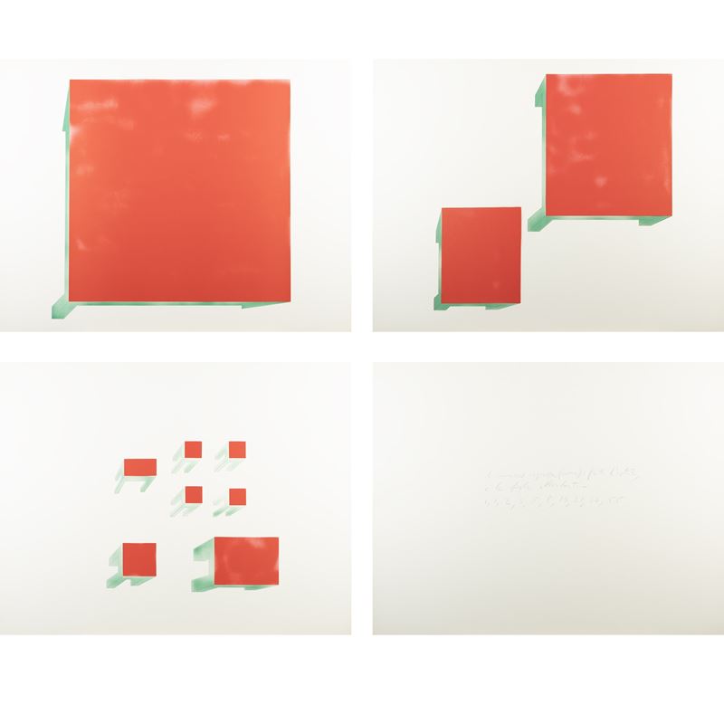 Mario Merz - Il numero ingrassa (Come) i frutti d'estate, e le foglie abbondanti, 1974, litografi...