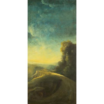 Paesaggio - olio su tela, 1983
