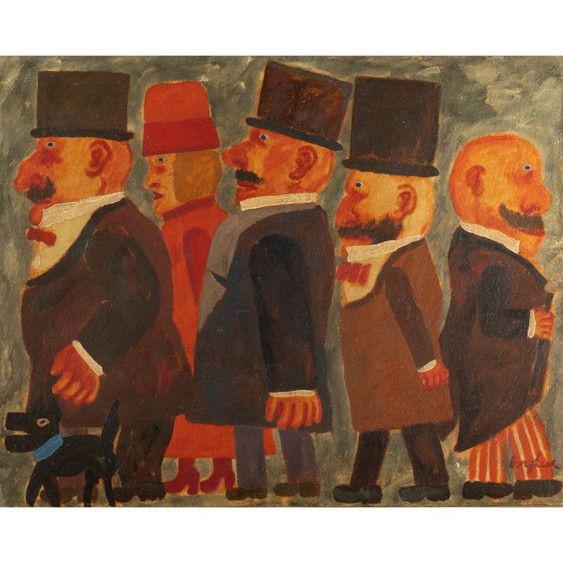 Franz Borghese - Inverno - olio su tela