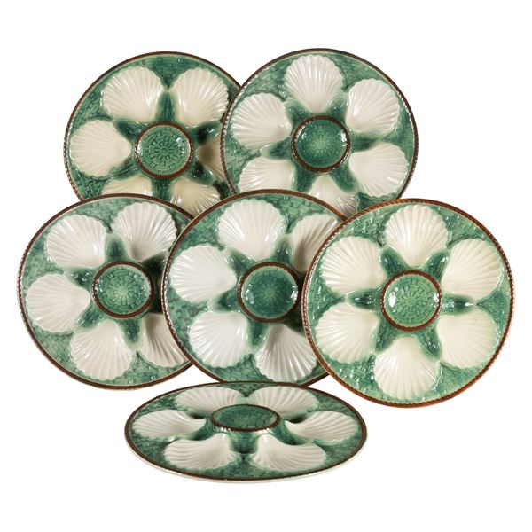 Longchamp, set of six oyster plates