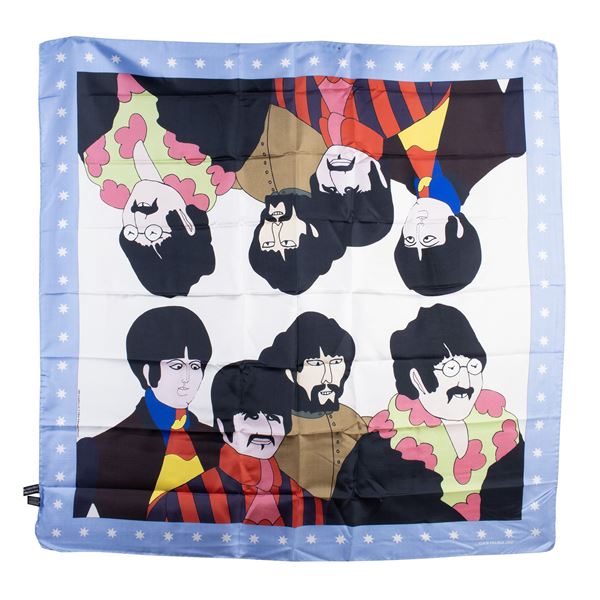 Jean-Charles de Castelbajac : foulard vintage modello Beatles  - Asta LUXURY FASHION WEB LIVE - Colasanti Casa d'Aste