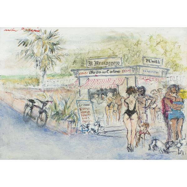 Walter Piacesi - "Edicola sul lungomare"