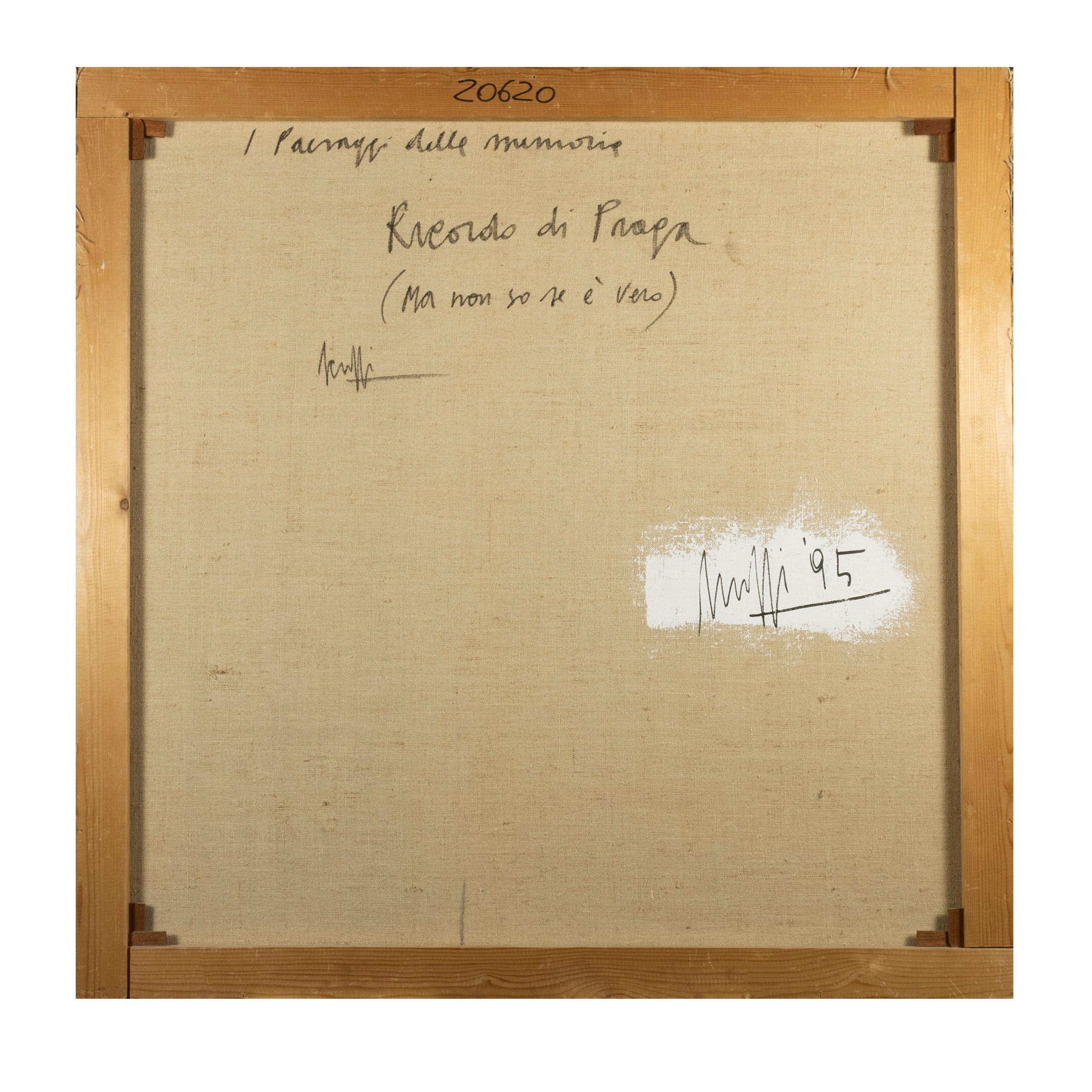Marcello Scuffi - I Paesaggi della memoria. Ricordo di Praga (Ma non so se è vero), olio su tela,...