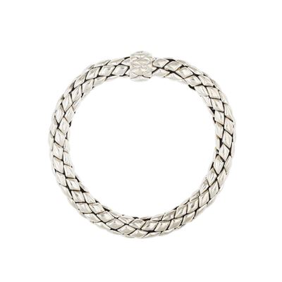 Bracciale in oro bianco 18kt con maglia tubolare