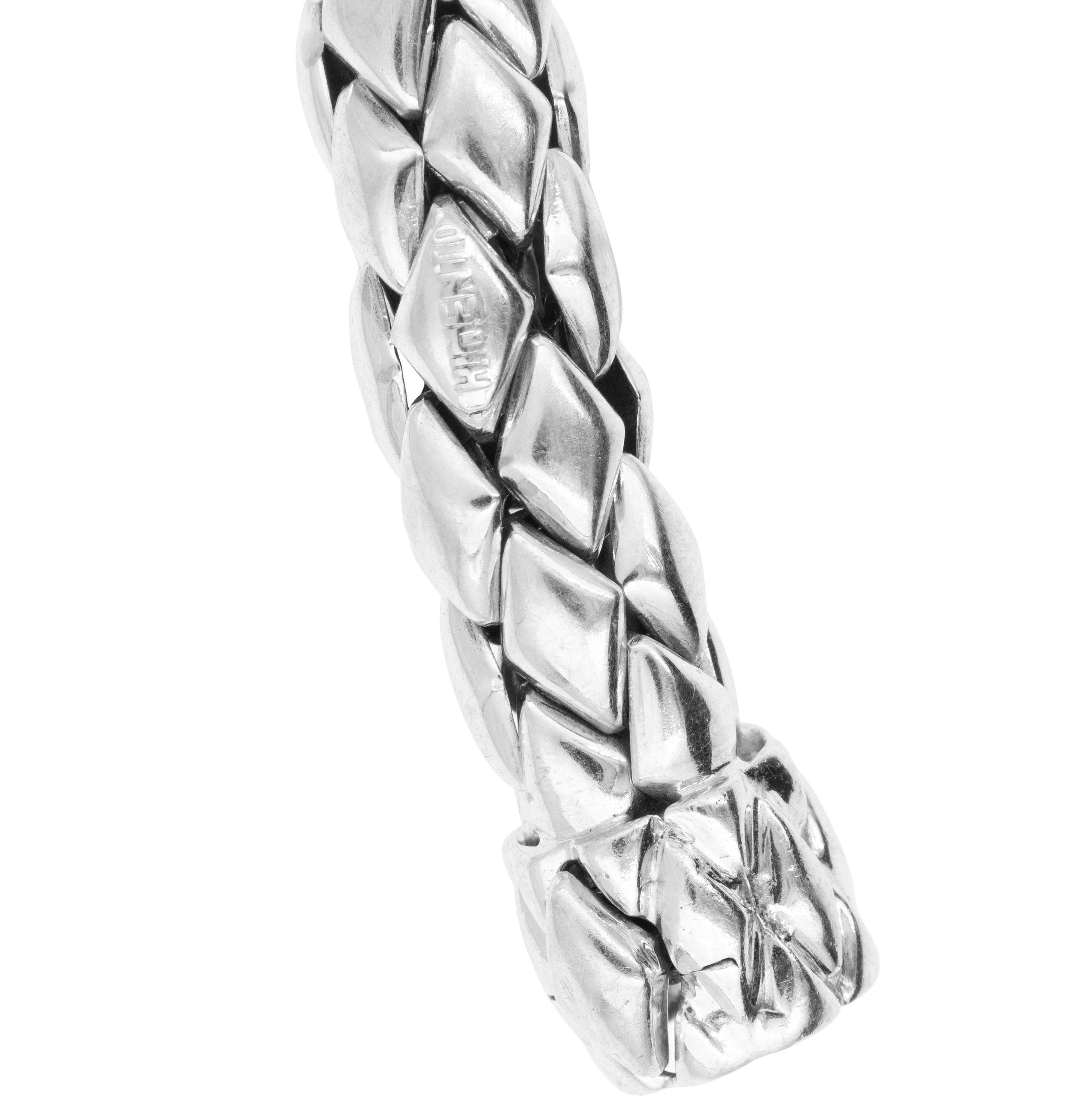Chimento - Bracciale in oro bianco 18kt con maglia tubolare