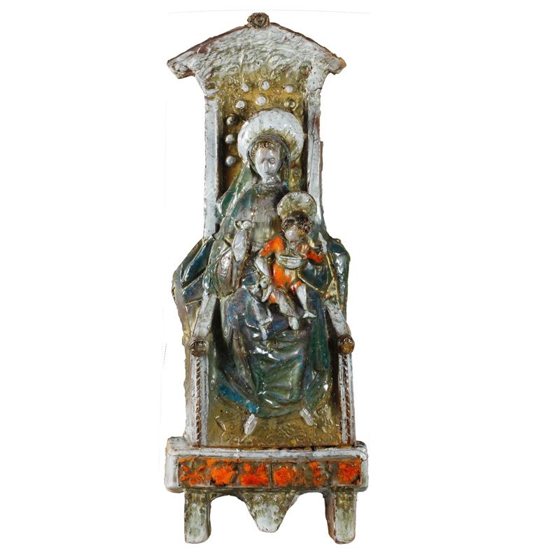 Angelo Biancini - Madonna con bambino, terracotta modellata a mano, 1966