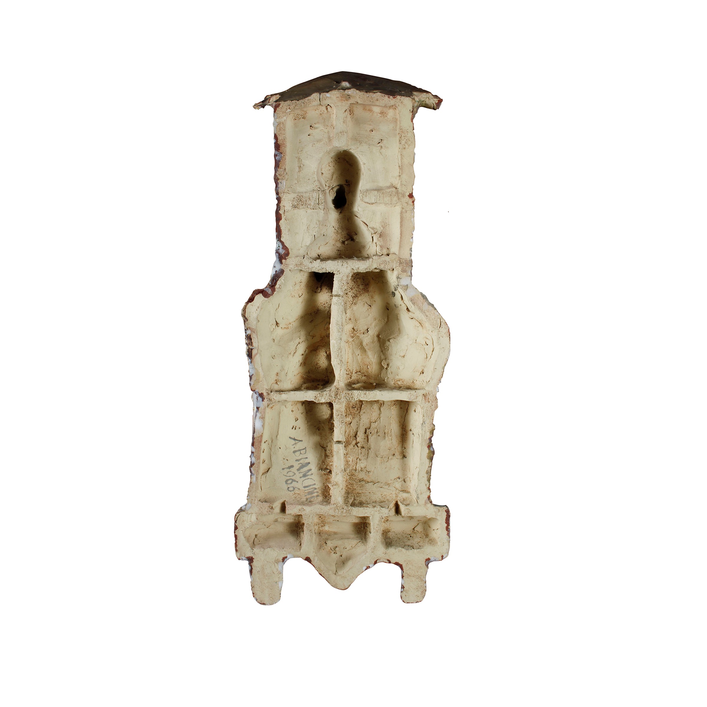 Angelo Biancini - Madonna con bambino, terracotta modellata a mano, 1966