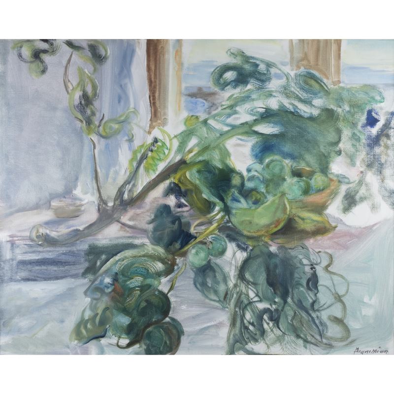 "Interno con natura morta"