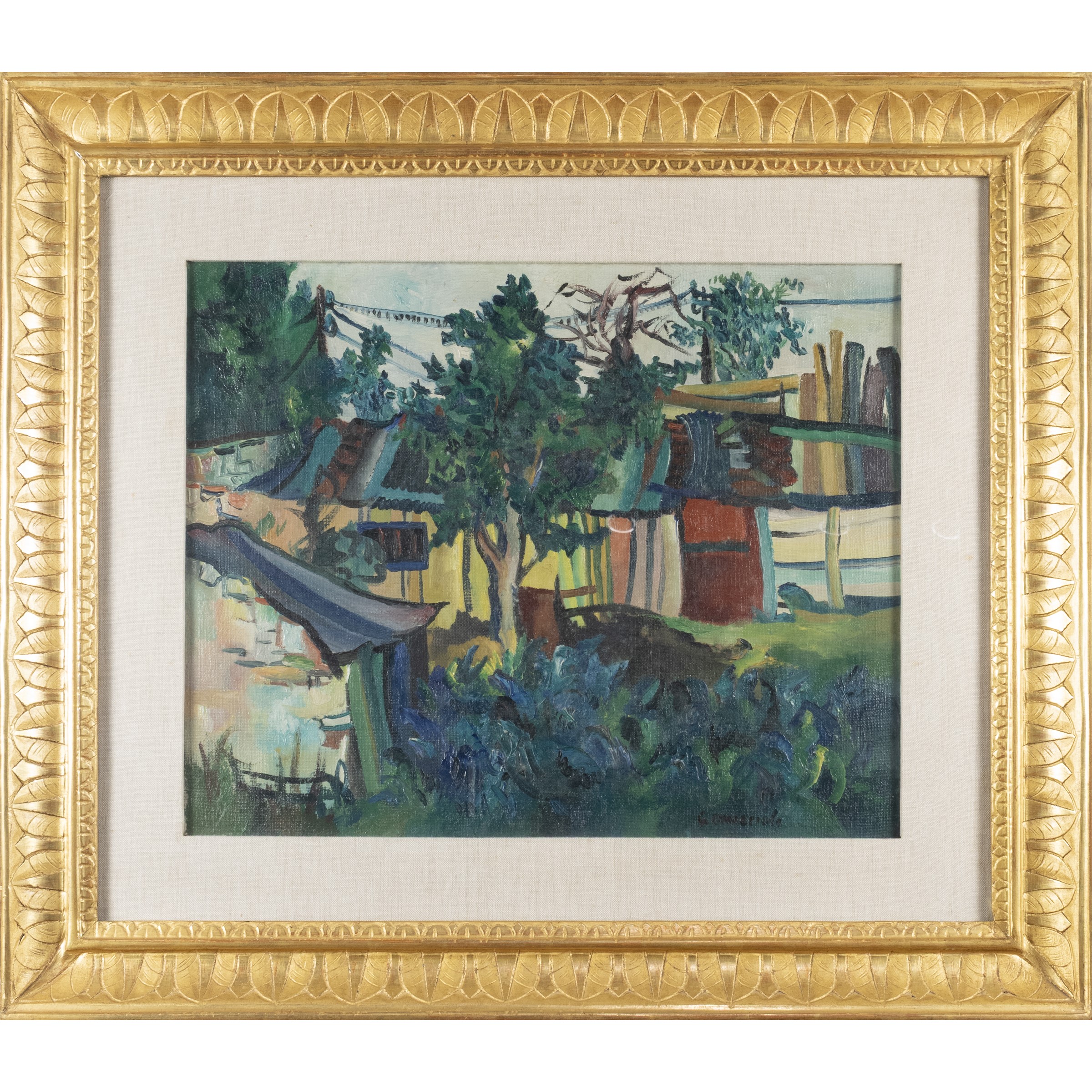 "Paesaggio con case"