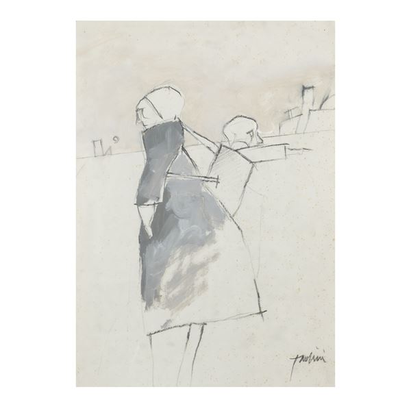 Emilio Tadini - "Two Characters"