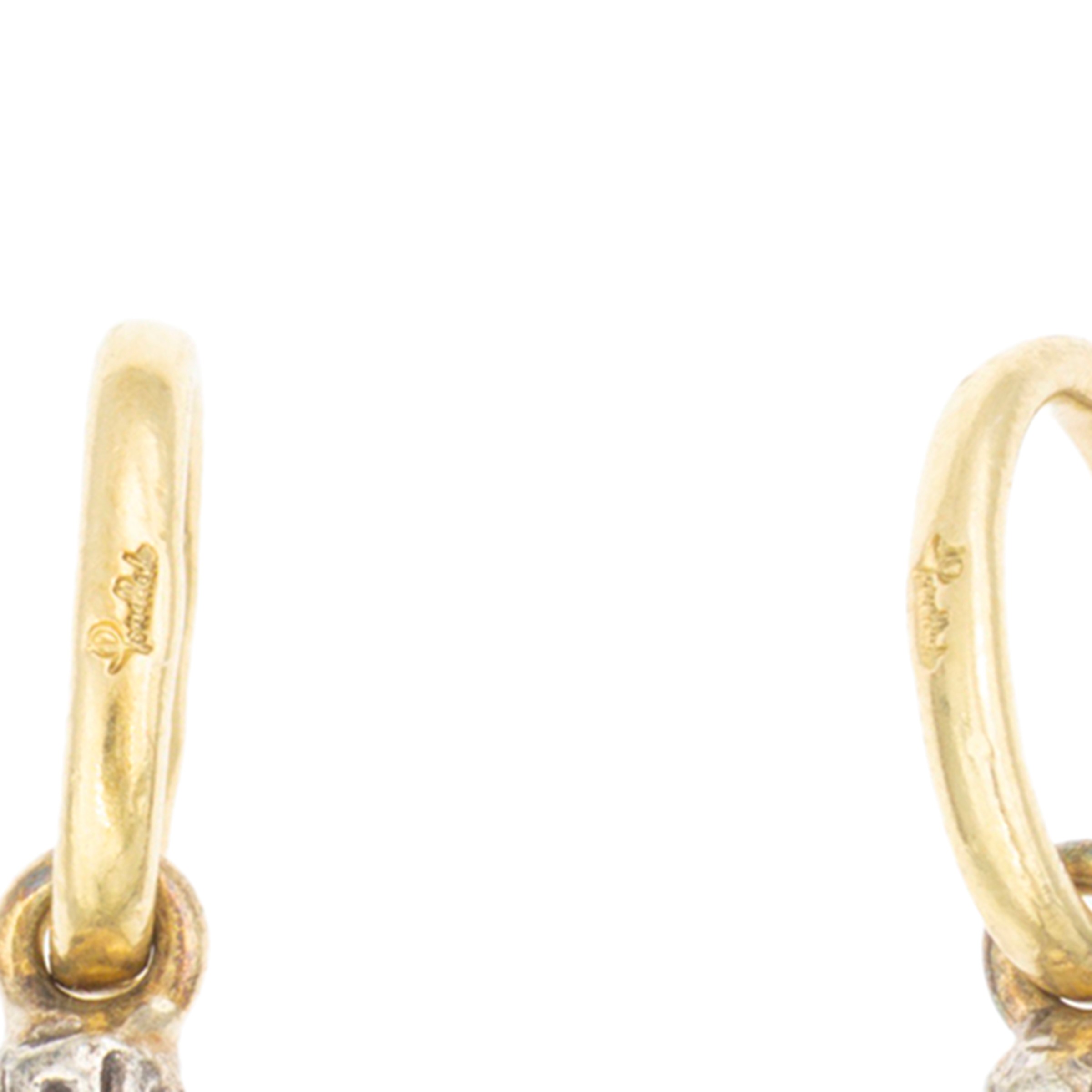 Pomellato - Due pendenti pannocchia in oro a due colori 18kt, lunghezza 4,3 cm, peso 27 gr.