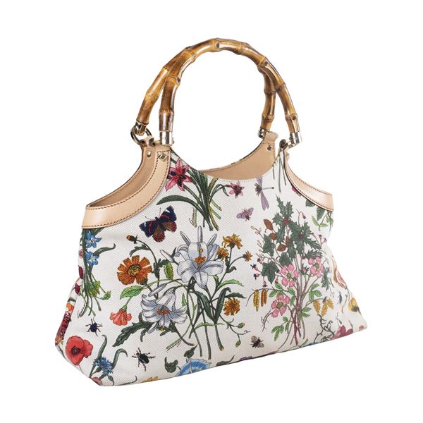 Gucci - Flora Bamboo vintage handbag