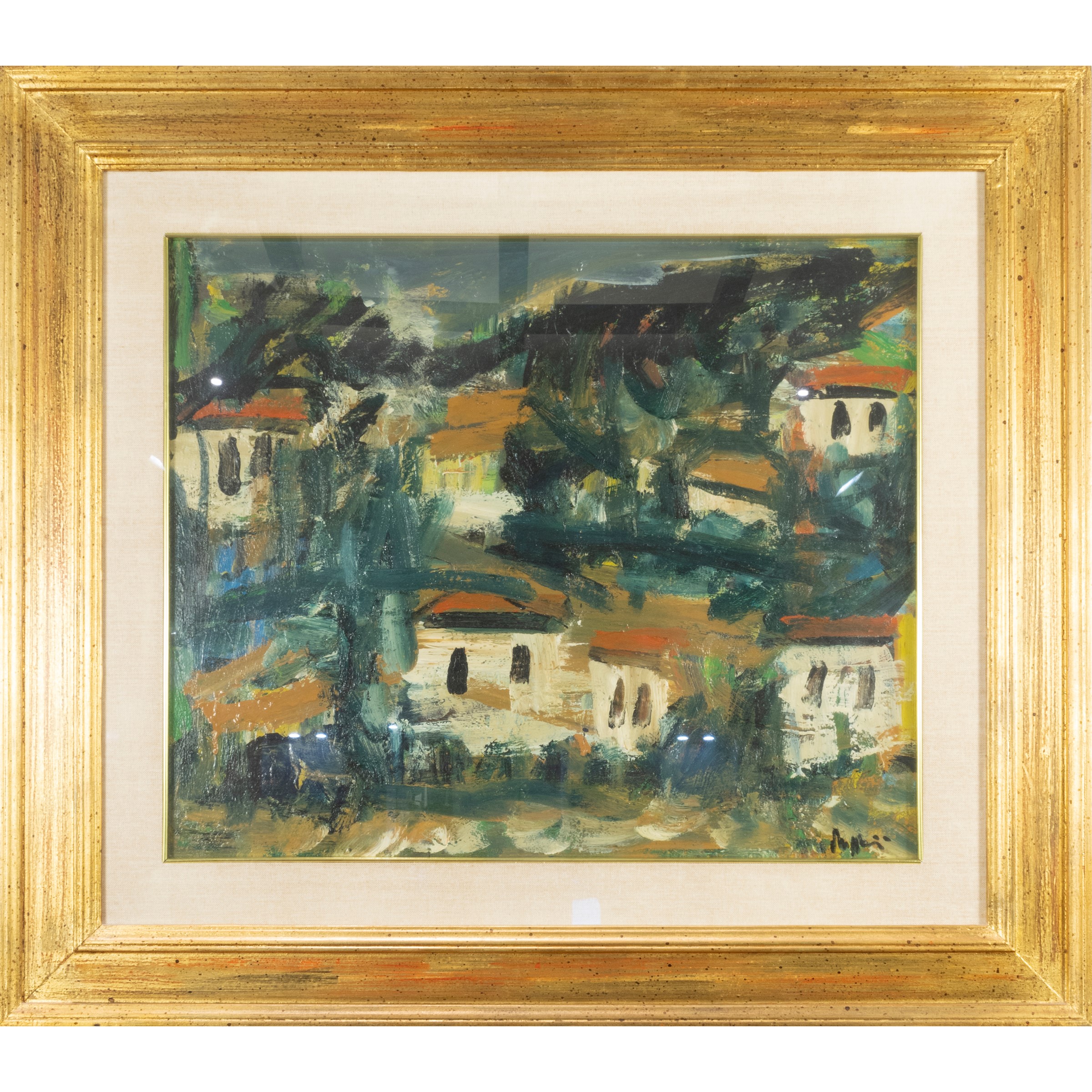 Piero Maggioni - Paesaggio con case